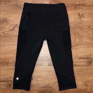 Lululemon Pants with Mesh Pockets and Mesh Detail